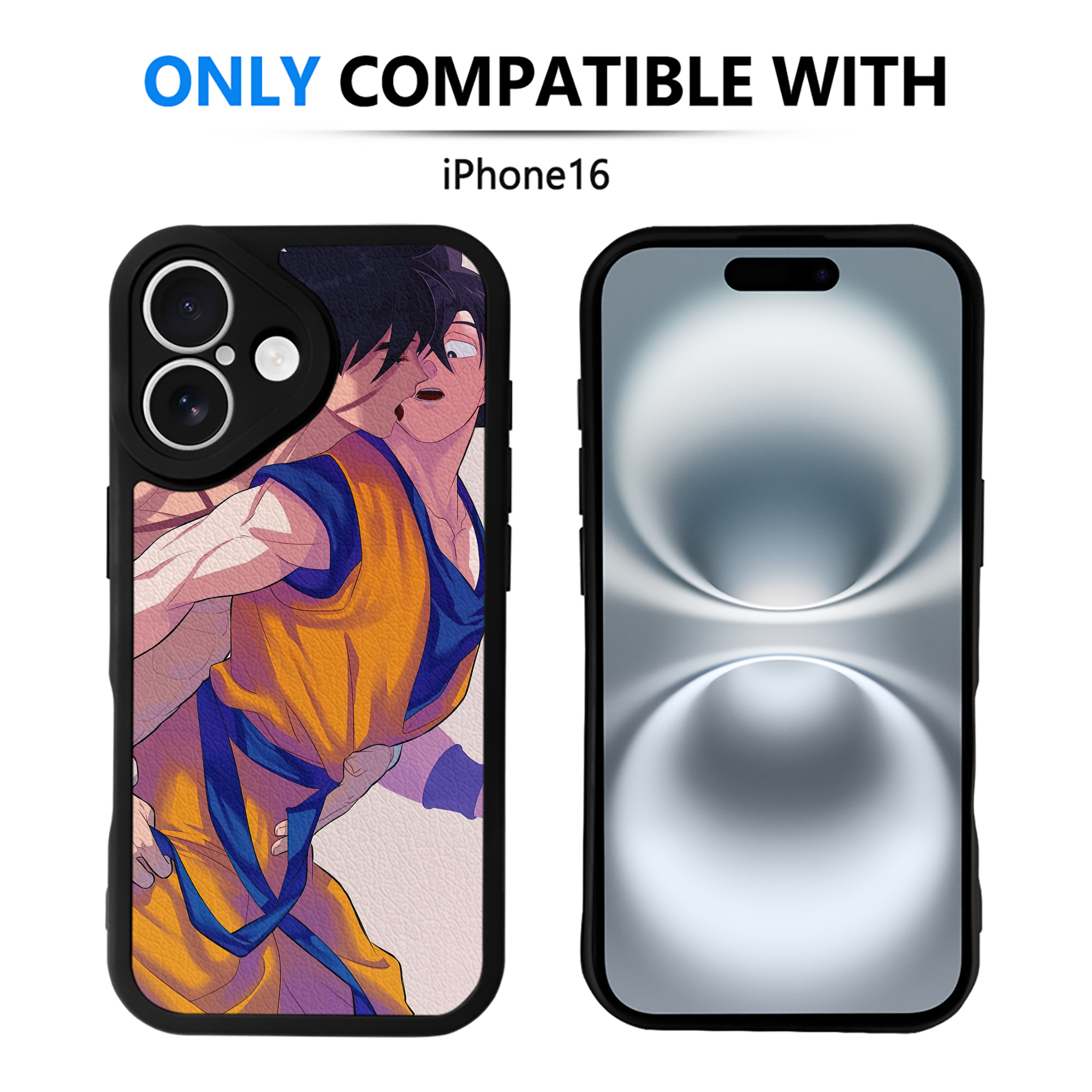 （画像用） ドラゴンボール DRAGON BALL 【iPhone 16シリーズ対応】シリコンスマホケース（レザー調） 材質：シリコン